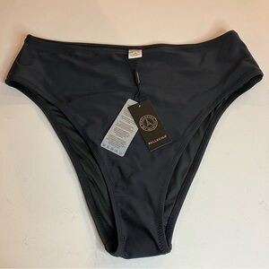 NWT RELLECIGA Black High Waisted Bikini Bottom